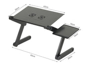 Portable Laptop Table Stand - Black