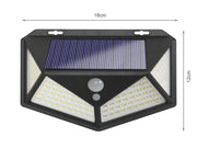 114 LED Solar Motion Sensor Security Light