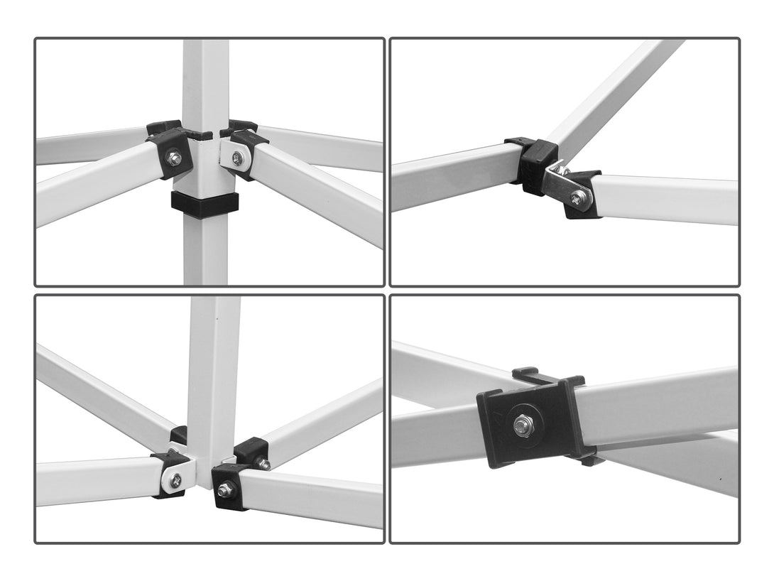 Toughout Breeze Gazebo with 3 Side Walls 3x3m - White