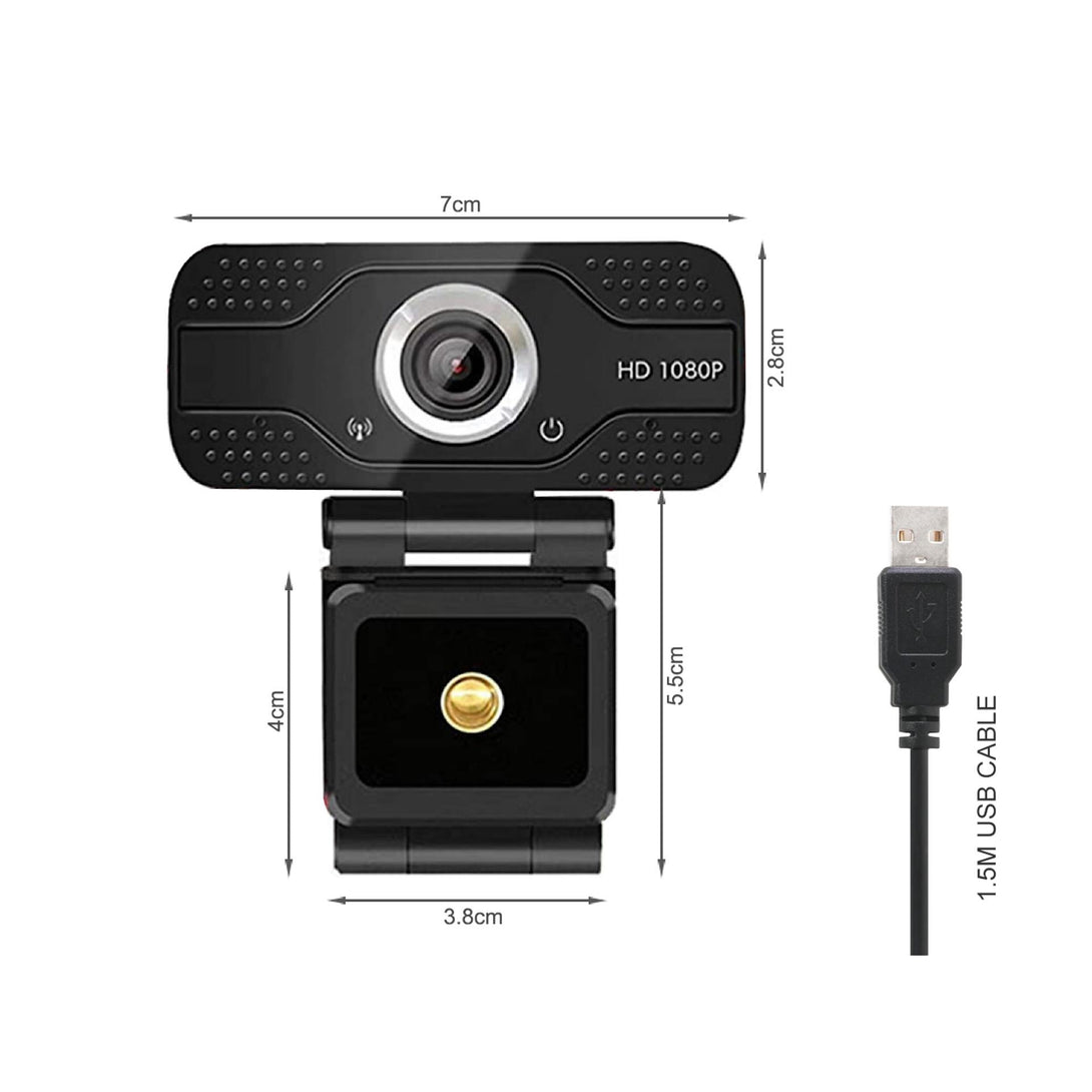 1080P Full HD Webcam with Microphone (0.001m3 - 0.074kg)
