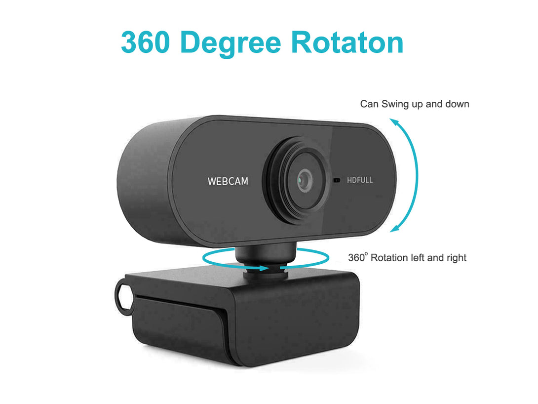 USB 1080P HD Webcam with Microphone (0.001m3 - 0.074kg)
