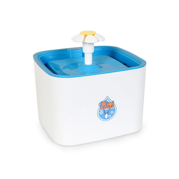 Pet Water Fountain Square - Blue