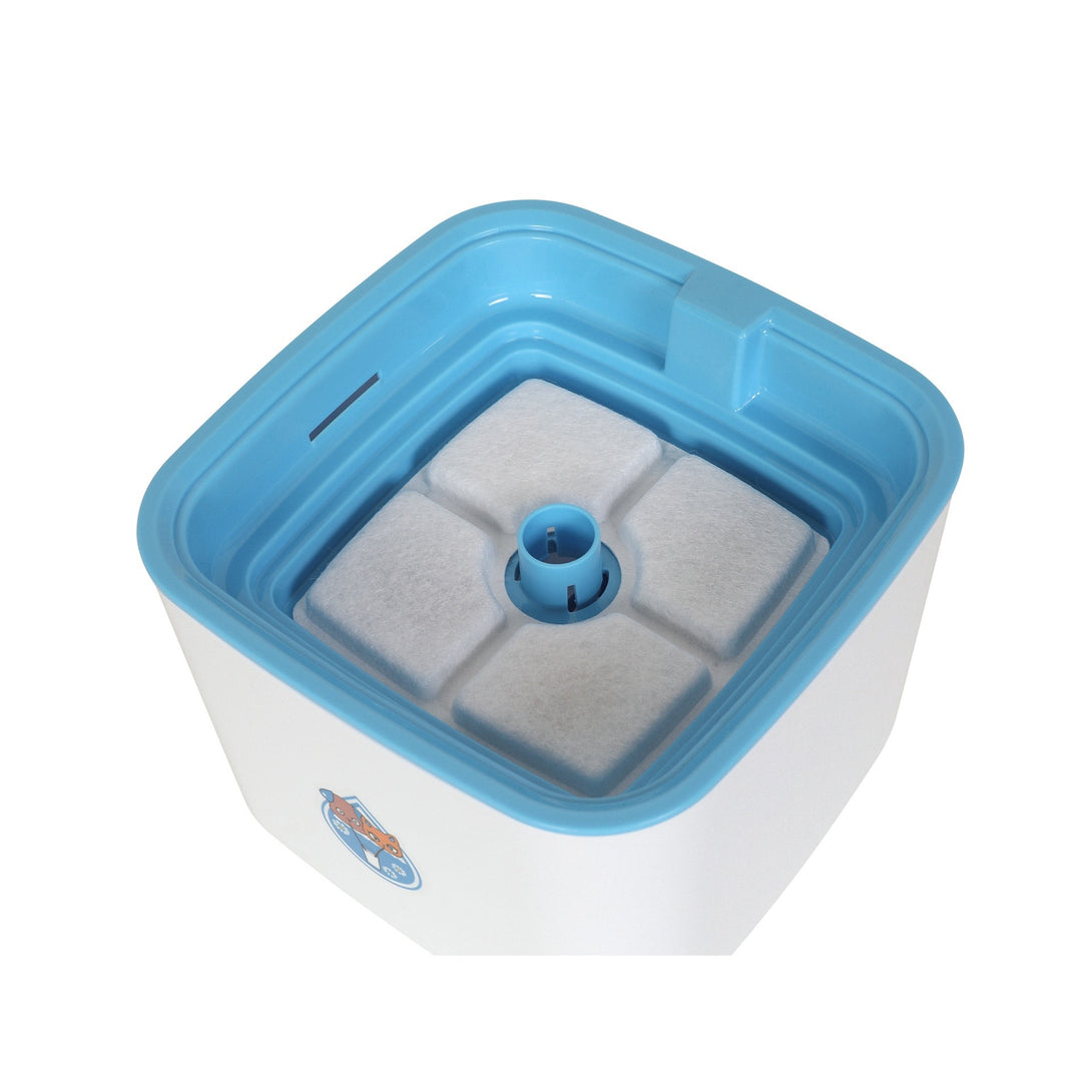 Pet Water Fountain Square - Blue