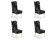 Dining Chair Cover - Set of 4 - Squares