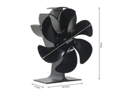 Heat Powered Stove Fan 6 Blades