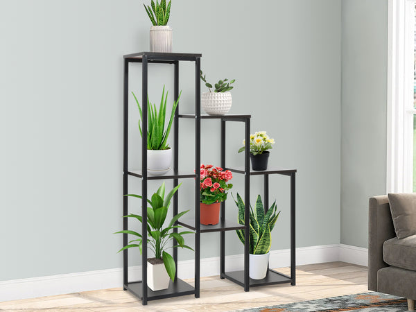 MUNOS 7 Tier Plant Stand - BLACK