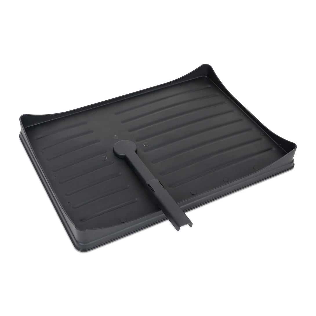 2 Tier Kitchen Storage Dish Rack Drainer - Black