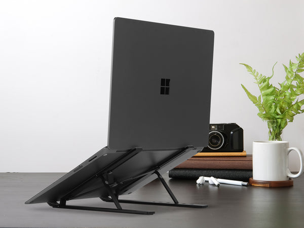 Aluminium Portable Laptop Stand Holder - Black