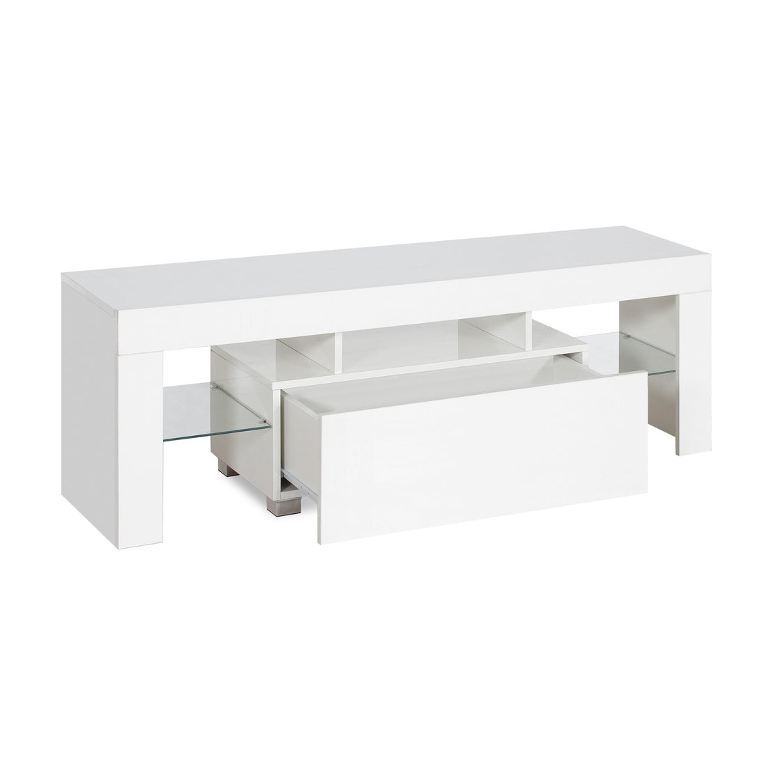 Frannie 1.3m LED Entertainment Unit - White