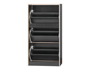 Matilda 3 Drawer Shoe Cabinet Storage - Black