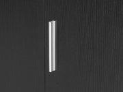 Bram 3 Door Wardrobe Cabinet - Black