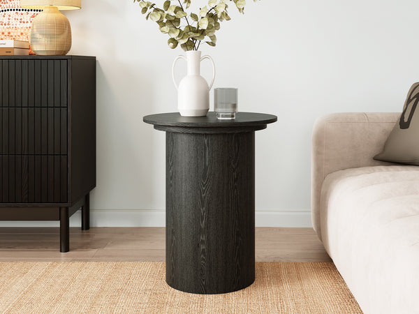 Adley Round Coffee Table 45cm - Black