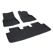 TPE 3D All Weather Floor Mats for Model Y - LITCHI PATTERN 