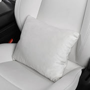 Suede Back Support Pillows for Model 3, X, Y - White