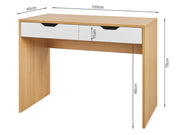 Schertz 100cm Computer Desk - Oak
