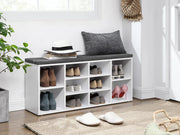 Hikaka Shoe Cabinet Shoe Bench - White