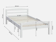 VAIL Wooden Mission Bed - SINGLE