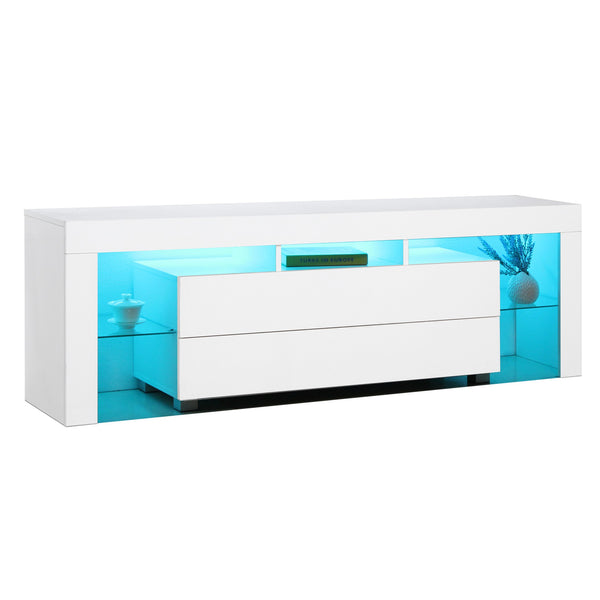 Dothan 1.6m LED Entertainment Unit - White