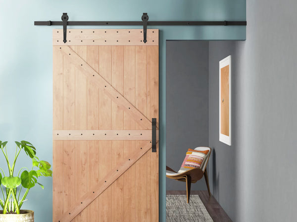 1.83m Arrow Sliding Barn Door Hardware System