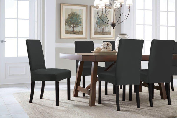 Dining Chair Cover - Set of 4 - Black