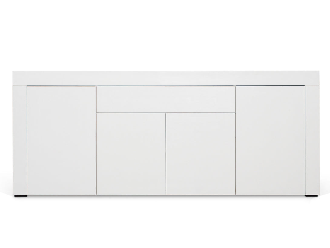 Guier High Gloss Sideboard Buffet Table - White