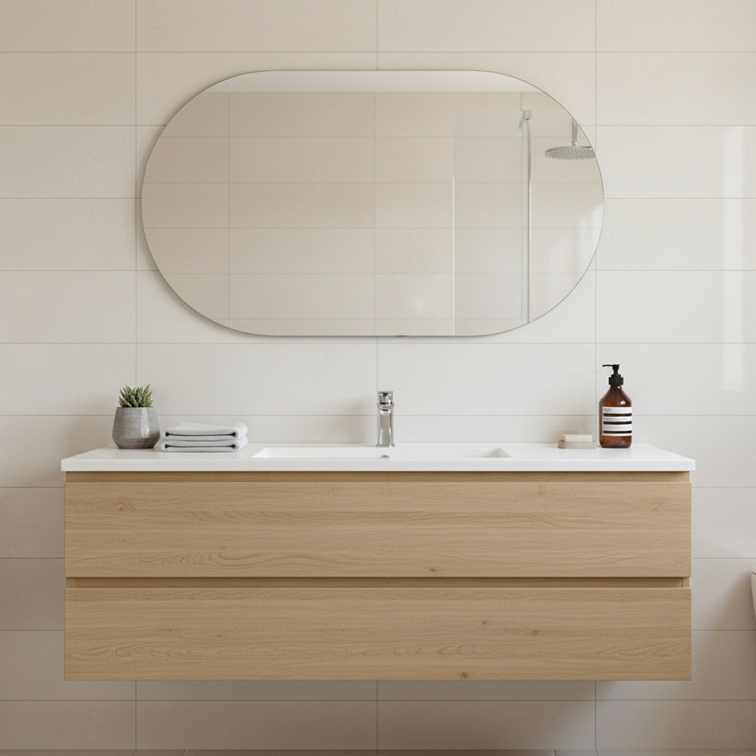 Zero Oval Frameless Wall Mirror