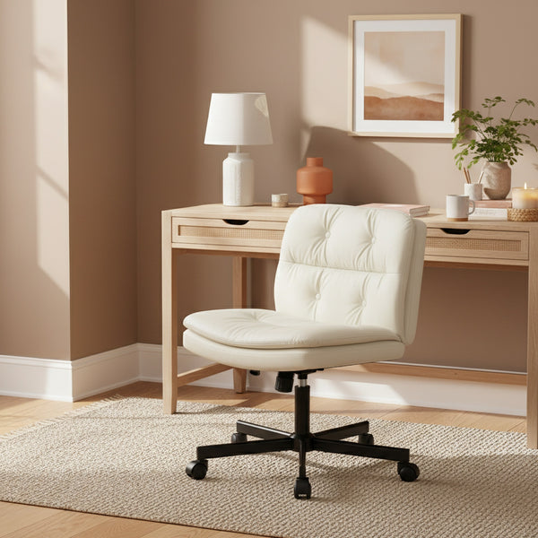 Israel Swivel Chair - Ivory