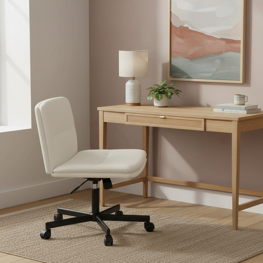 Malakai Swivel Chair - White