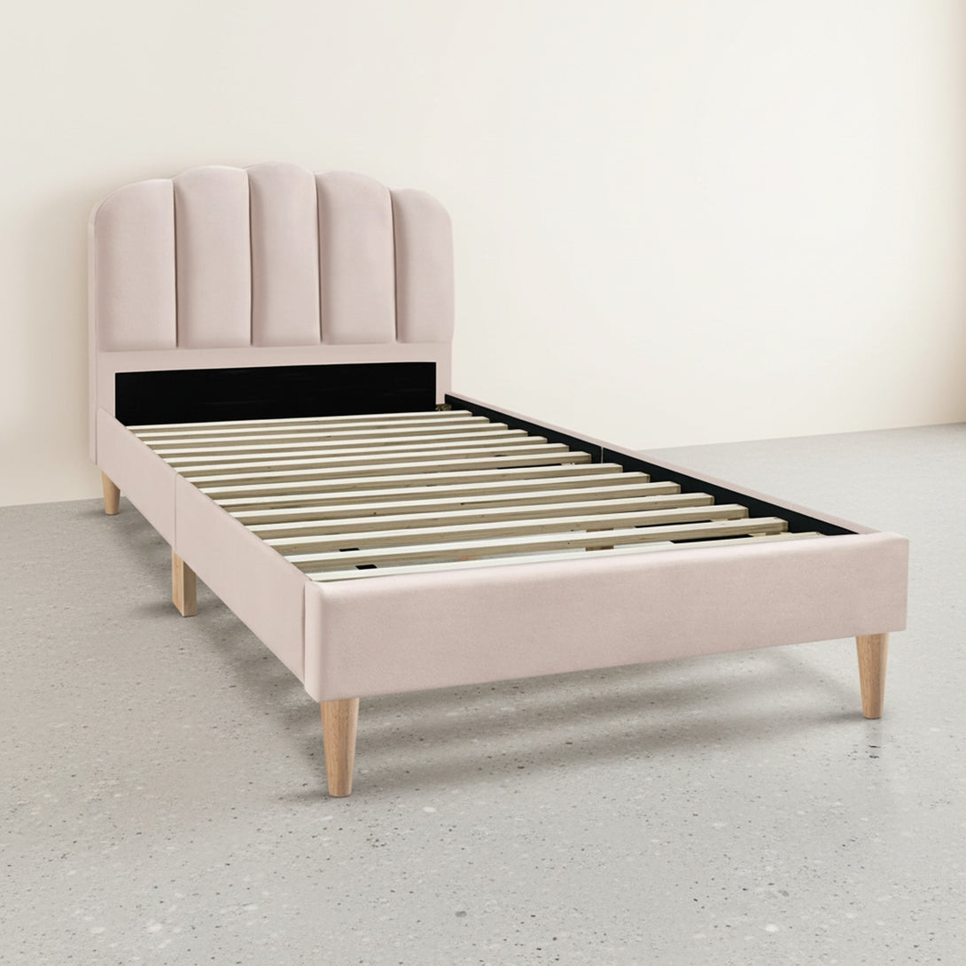 Daisy Single Bed Frame - Champagne Pink