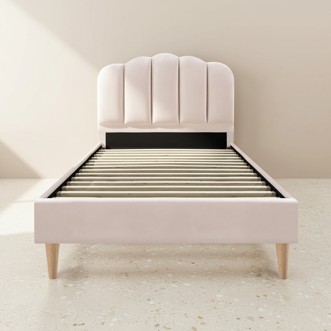 Daisy Single Bed Frame - Champagne Pink