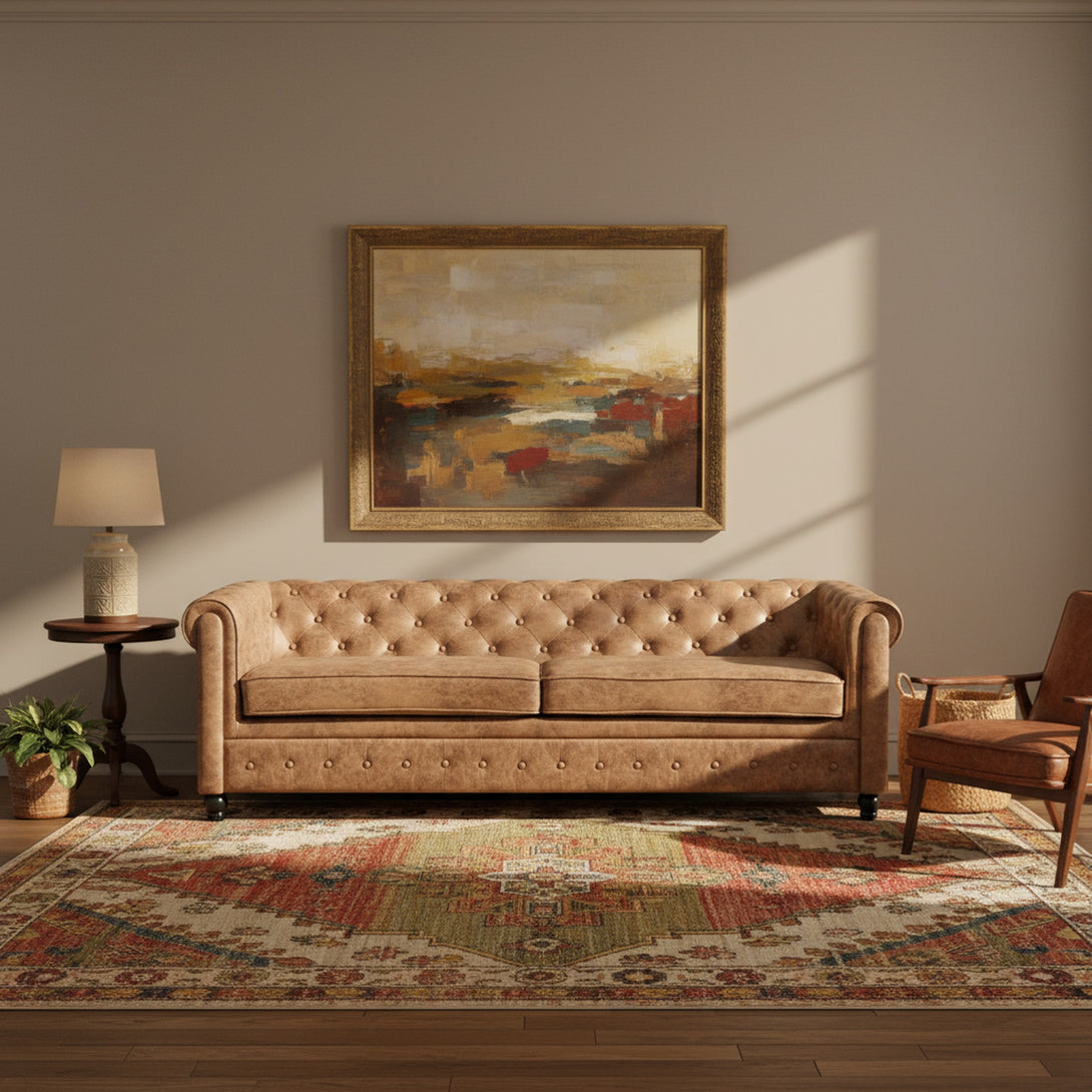 Aviana 3 Seater Sofa - Brown