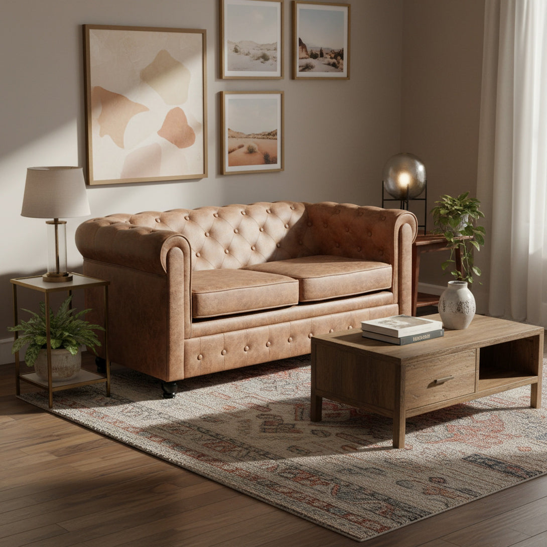 Aviana 2 Seater Sofa - Brown