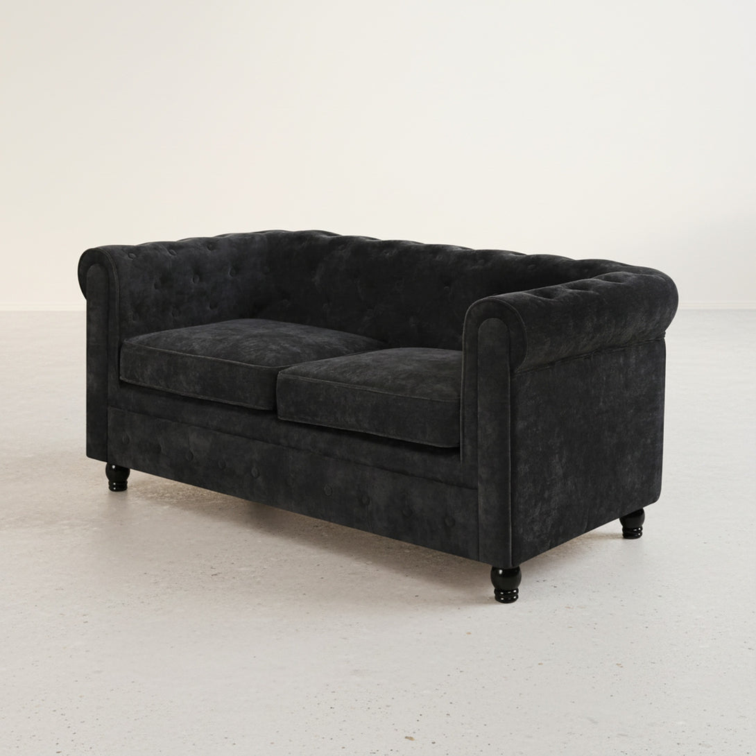Aviana 2 Seater Sofa - Black