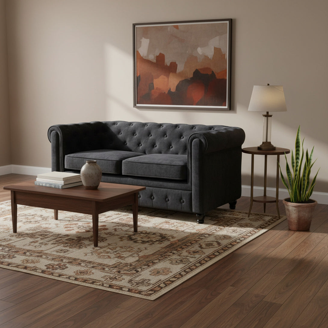 Aviana 2 Seater Sofa - Black