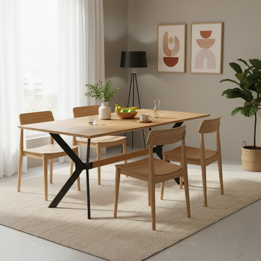 Jackson Dining Table 180 x 90cm - Natural