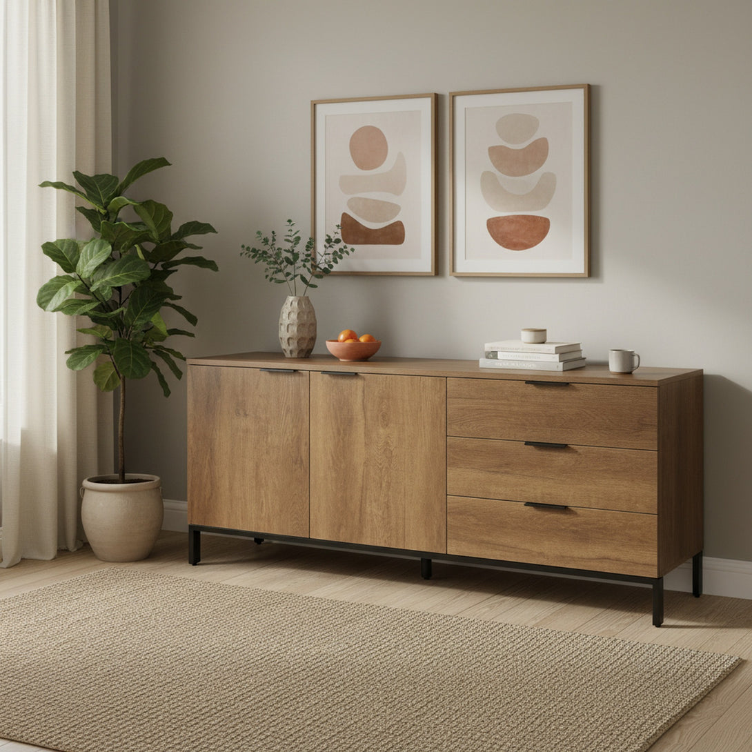 Ocala Sideboard Buffet Table - Walnut