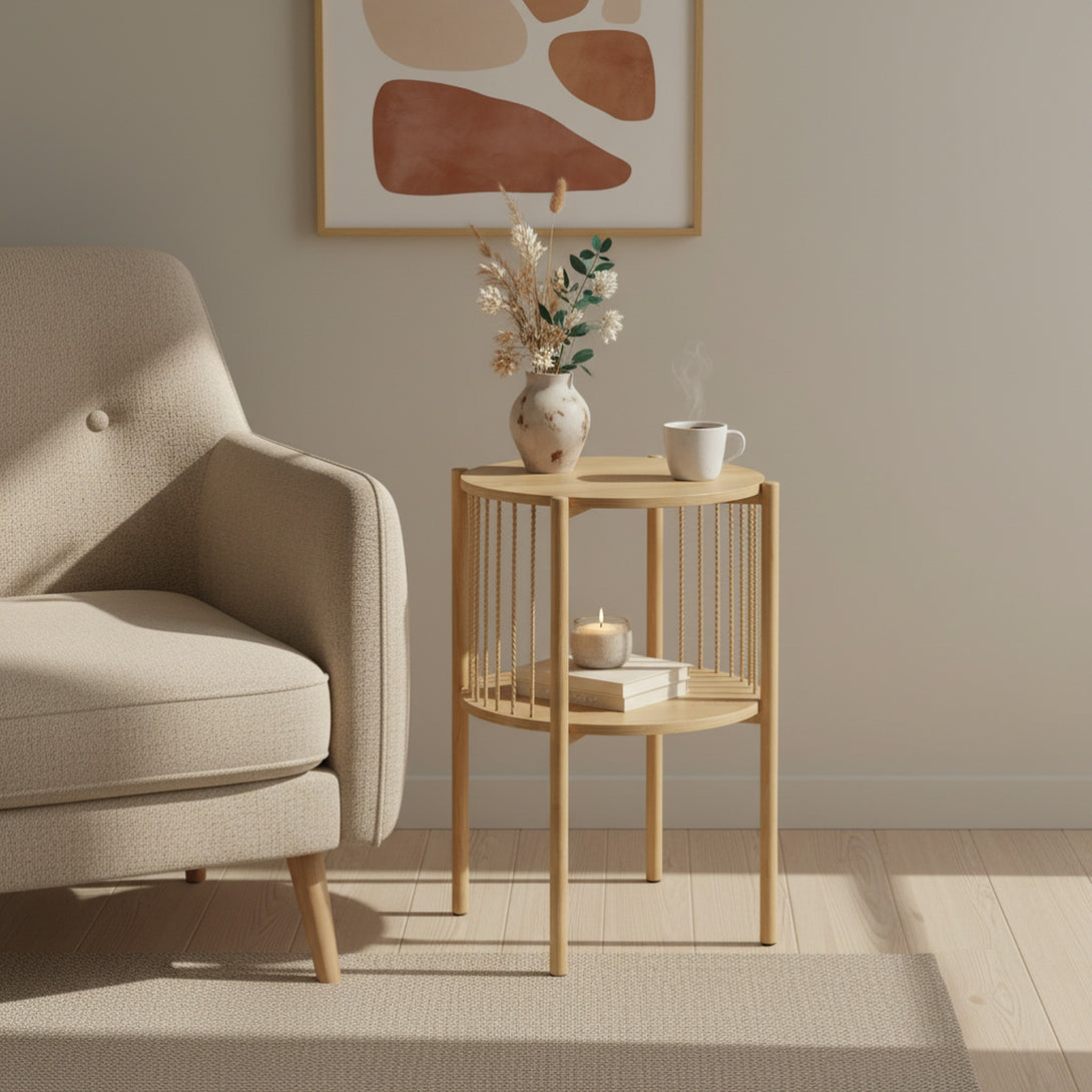 Deven Side Table - Natural