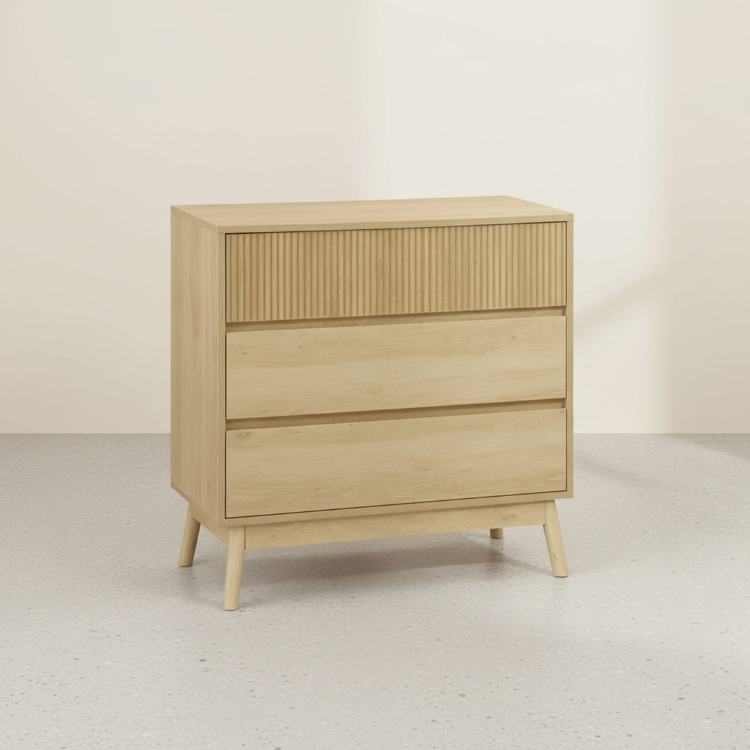 Shawnee 3 Drawers Tallboy - Oak