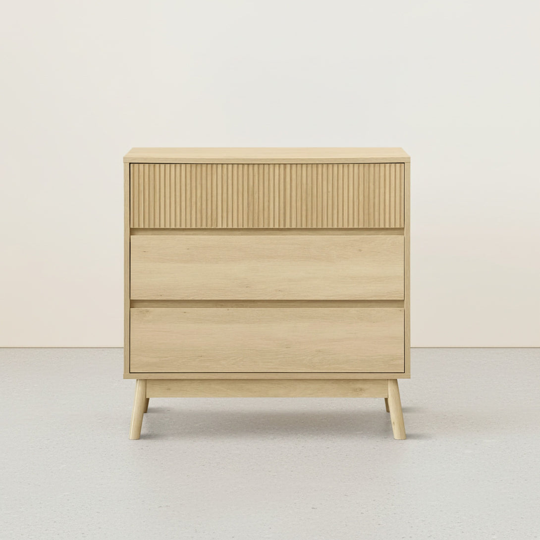 Shawnee 3 Drawers Tallboy - Oak