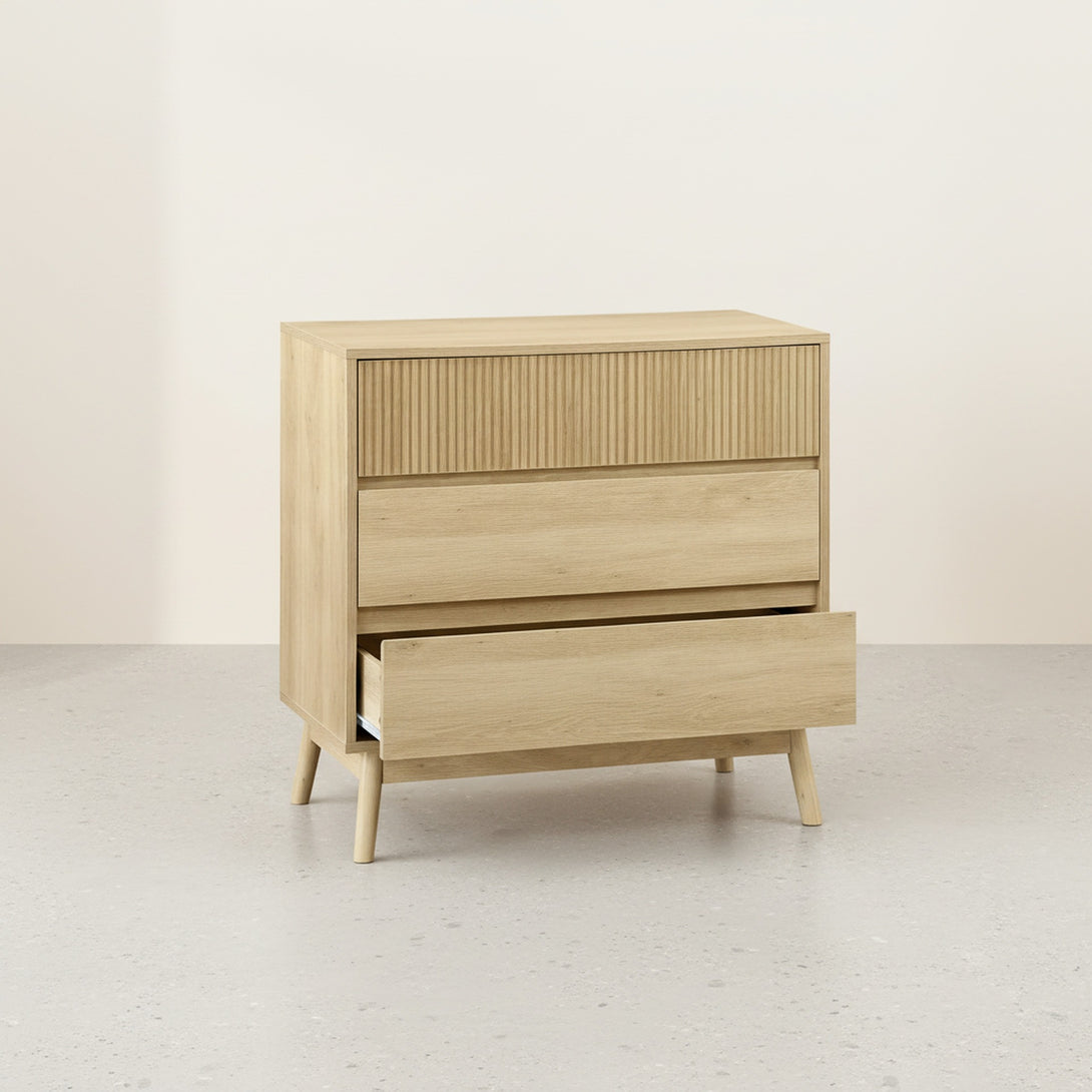 Shawnee 3 Drawers Tallboy - Oak