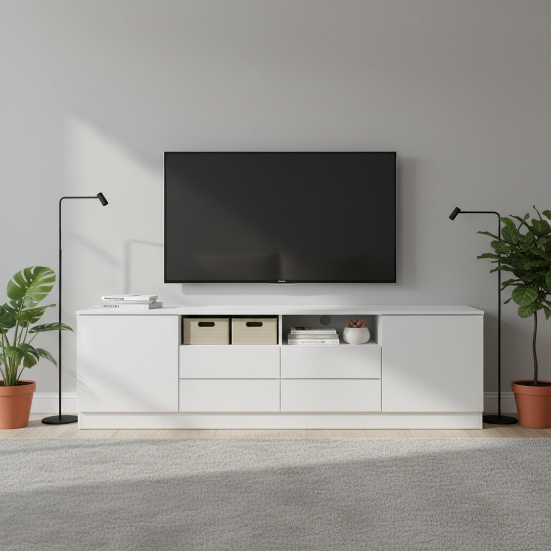 Antler 1.8m Entertainment Unit - White