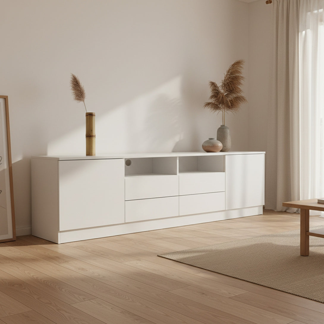 Antler 1.8m Entertainment Unit - White