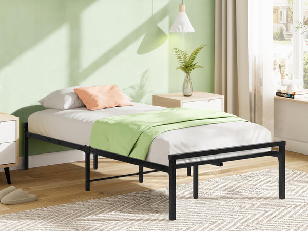 Isla Single Metal Bed Frame - Black