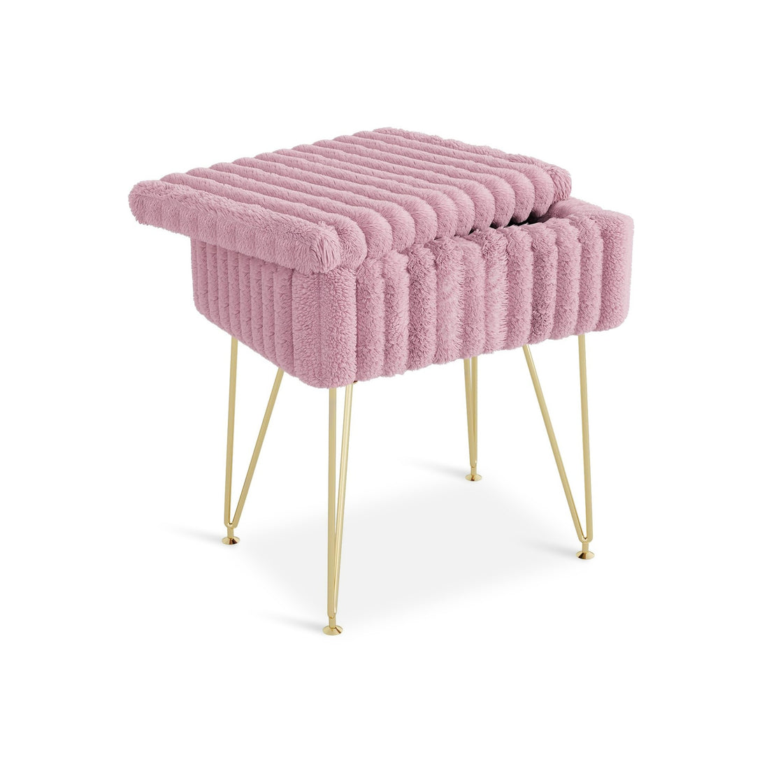 Sevan Side Table with Storage - Pink