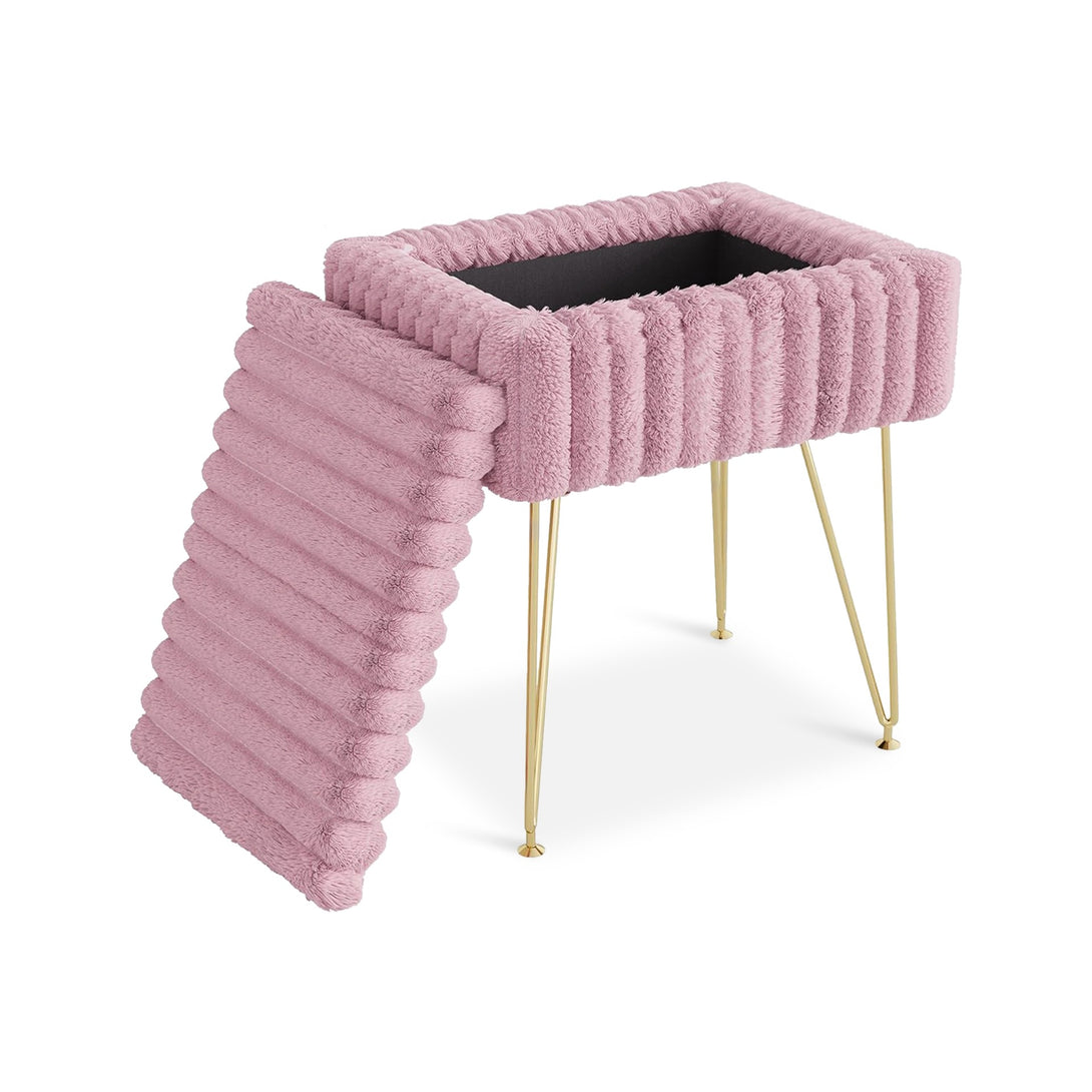 Sevan Side Table with Storage - Pink