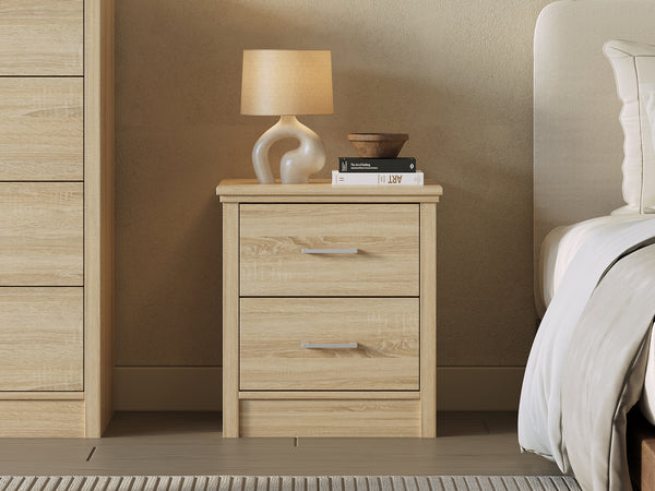 Trace Bedside Table - Oak