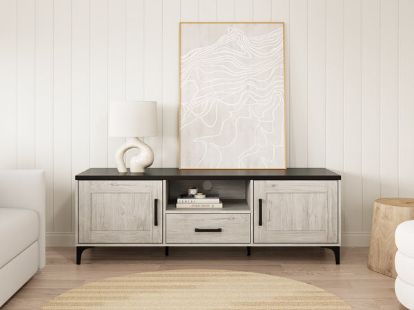 Scottie 1.5m Entertainment Unit - White Oak + Black