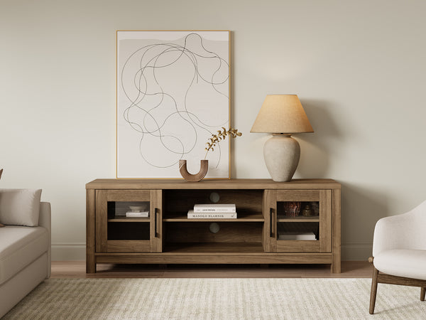 Georgie 1.5m Entertainment Unit - Knotty Oak