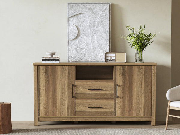 Georgie Sideboard Buffet Table - Knotty Oak
