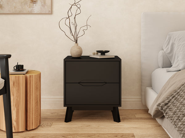 Zora Bedside Table - Black
